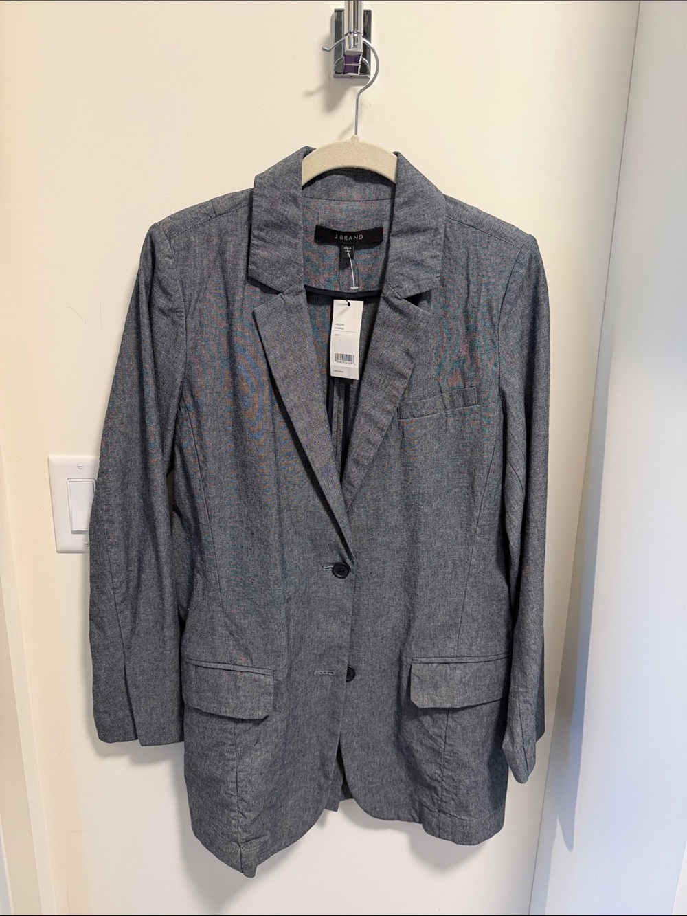 J Brand Gray Tailored Blazer Jacket
